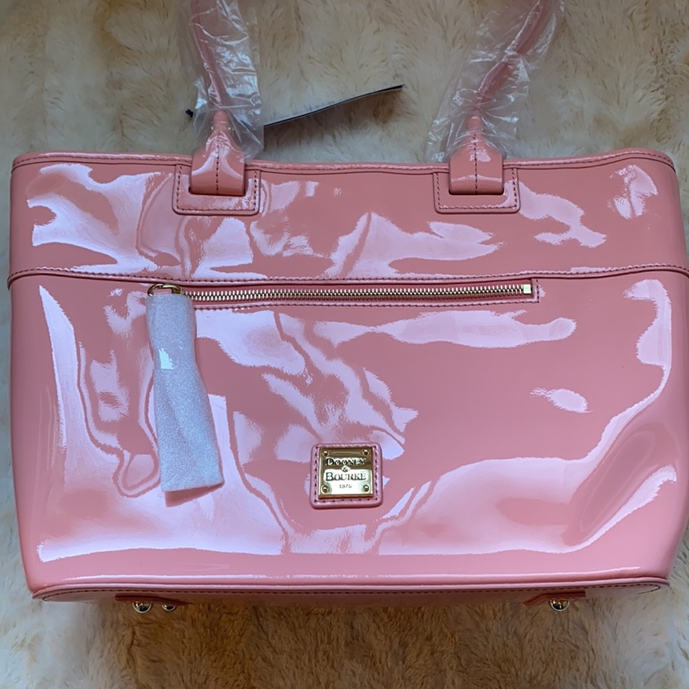 Dooney & Bourke Patent Leather Zip Tote - Picture 10 of 16